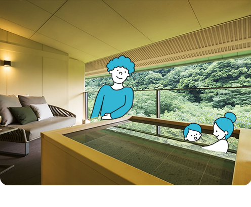 ゆっくり景色を楽しめる